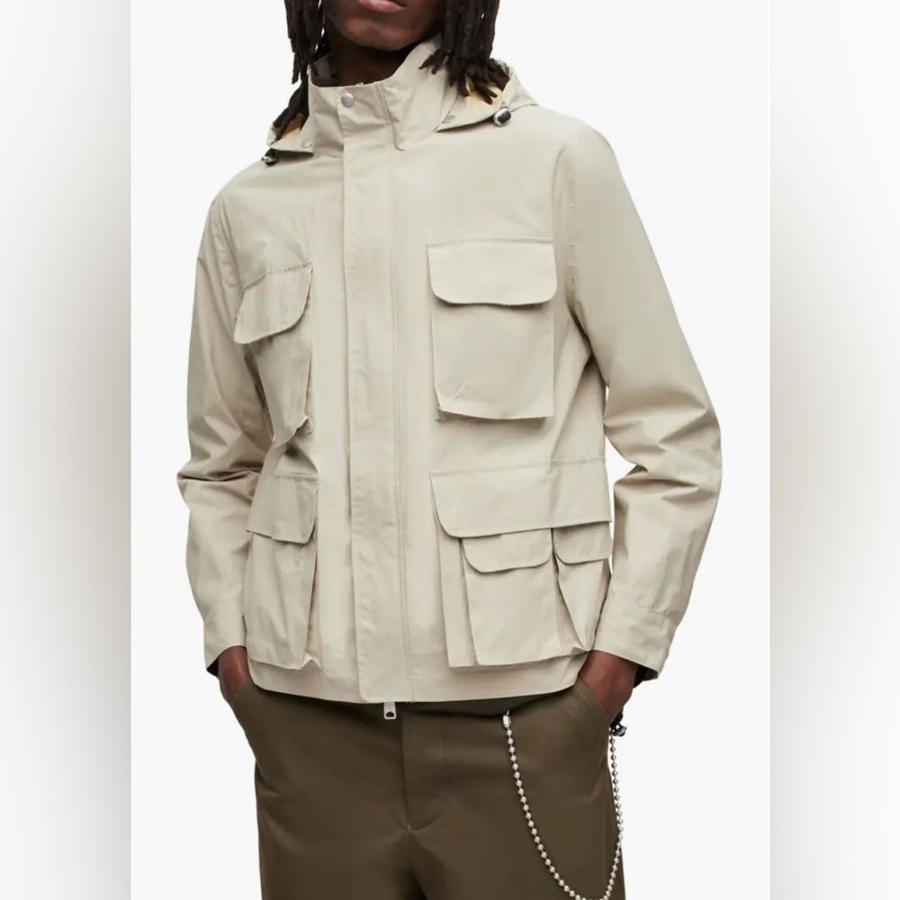 Allsaints Maso Lightweight Tech Water Repellent Jacket Size Xxl